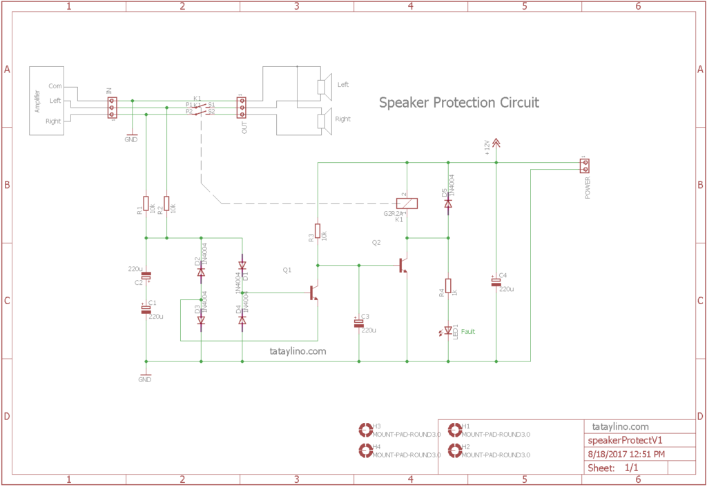 Speaker Protection Circuit - tataylino.com