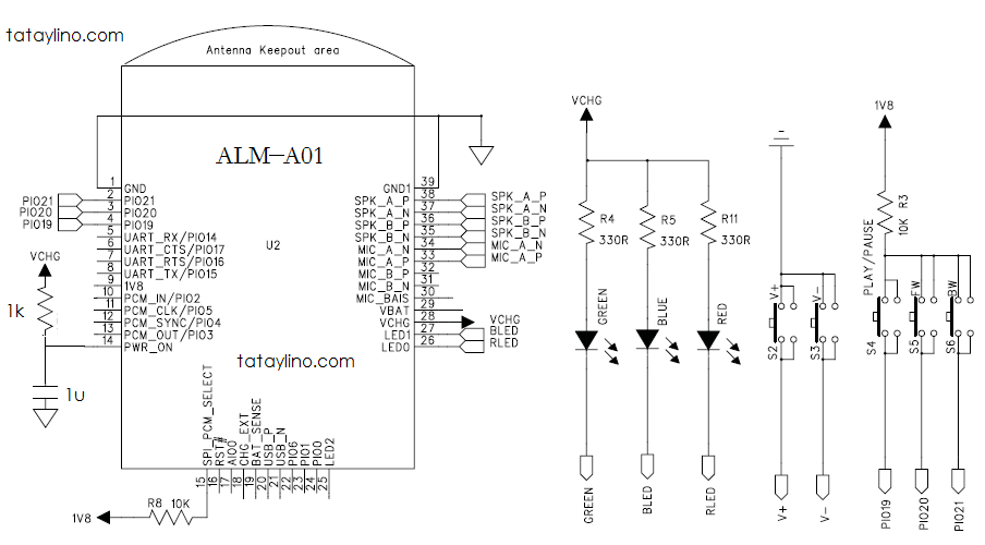 Bluetooth Speaker Project Circuit Diagram