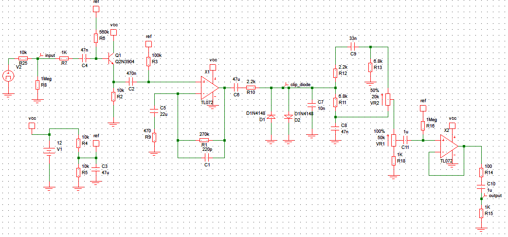 Mxr distortion 3 схема